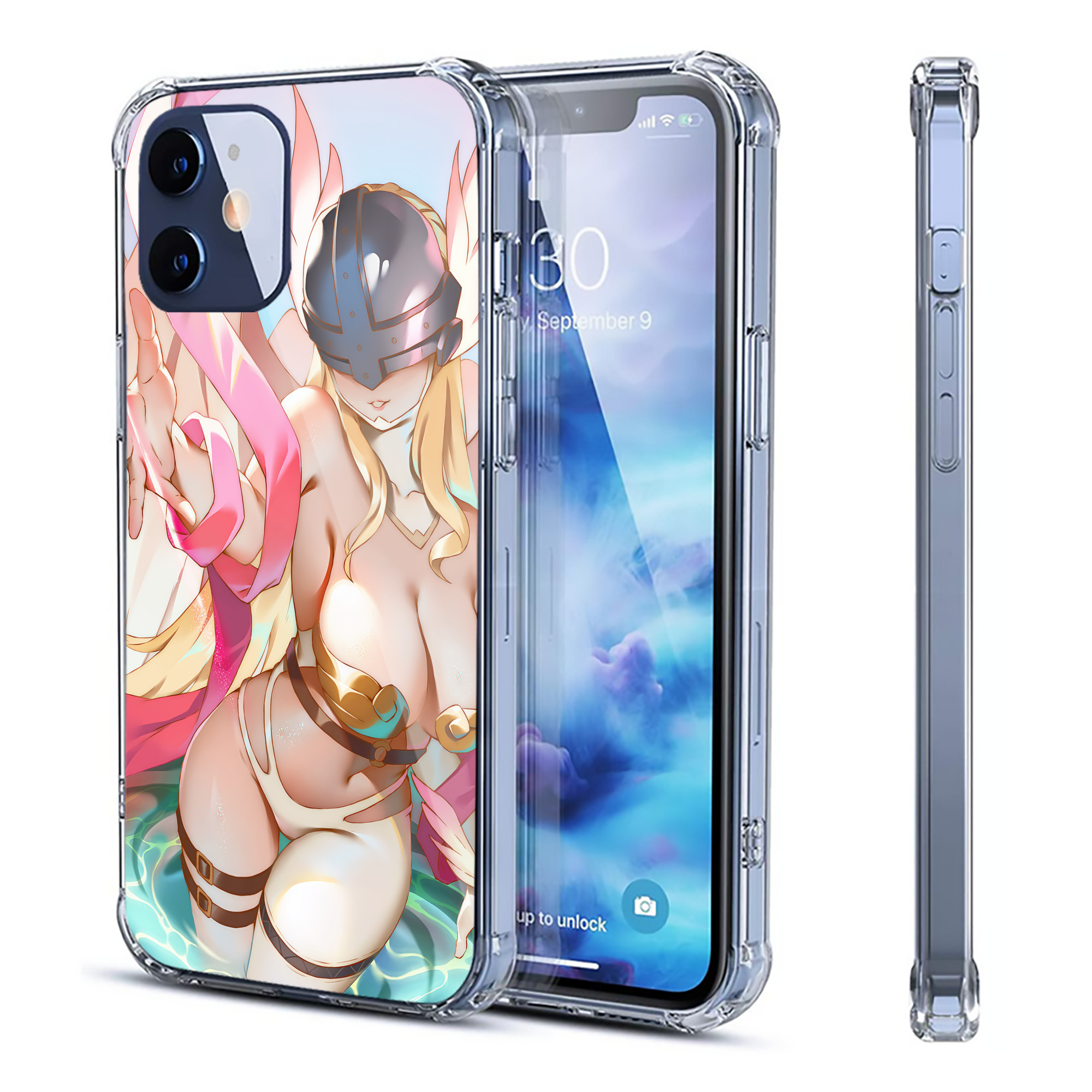 （画像用） Digimon デジタルモンスター/デジモン 【iPhone 12シリーズ対応】透明スマホケース（クリアソフトケース）